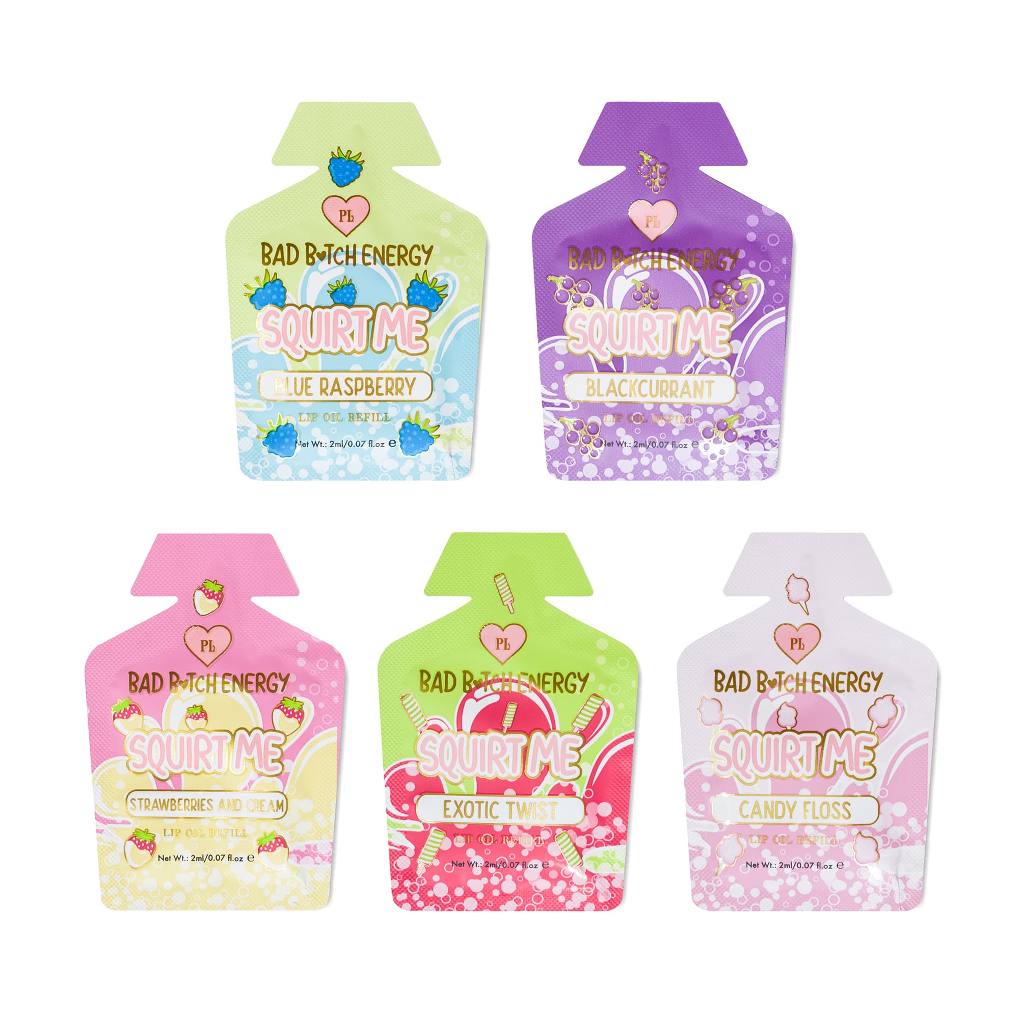 P.Louise Squirt Me Lip Oil Refill Sachet Packs 2ml - Image 8