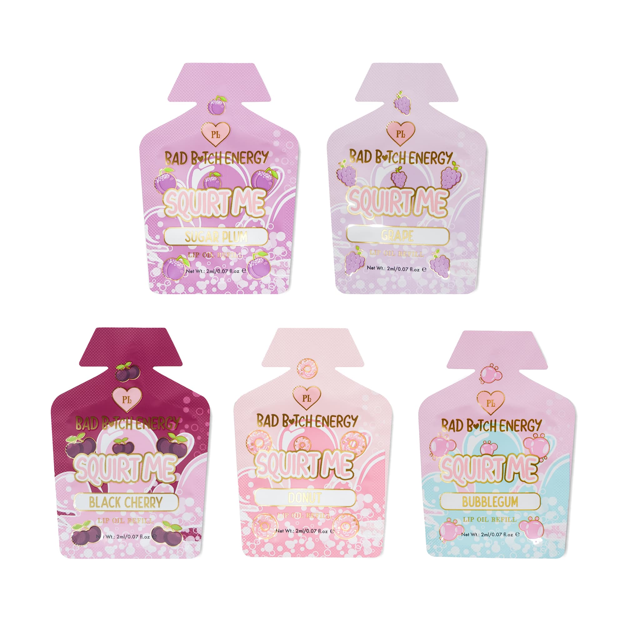 P.Louise Squirt Me Lip Oil Refill Sachet Packs 2ml - Image 9