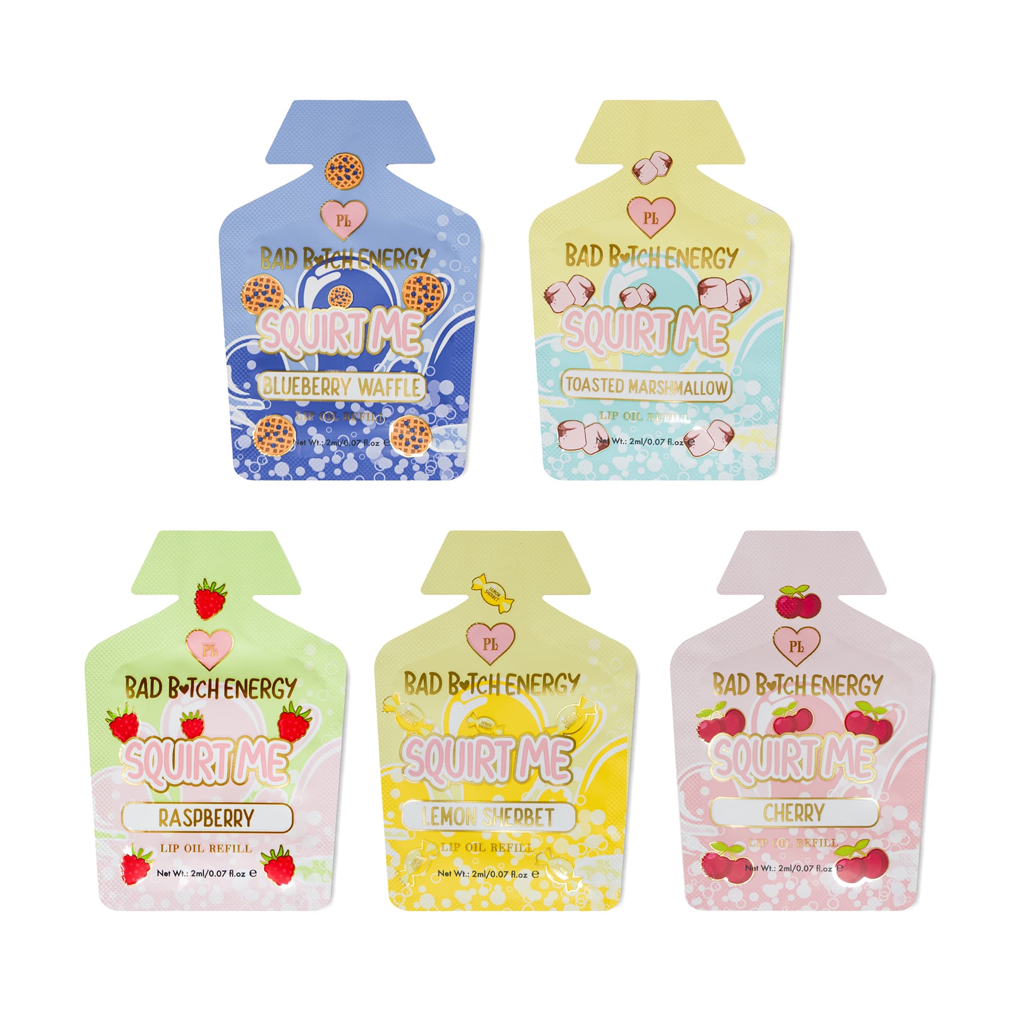 P.Louise Squirt Me Lip Oil Refill Sachet Packs 2ml - Image 7